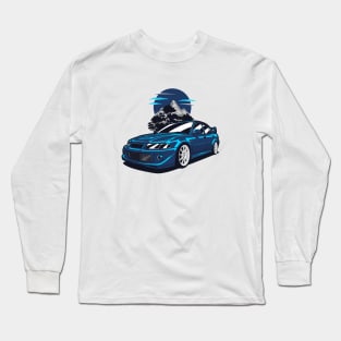 Blue Lancer Evolution VI Tommi Makinen Long Sleeve T-Shirt